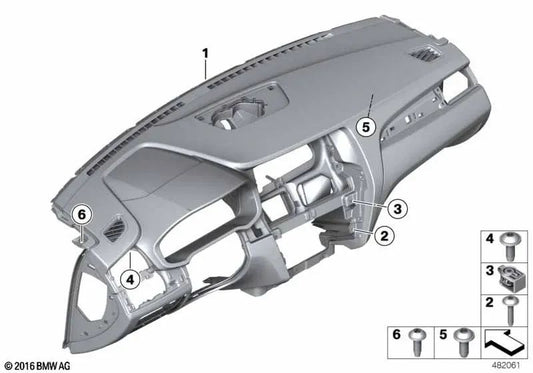 Tablero de instrumentos para BMW X3 F25, X4 F26 (OEM 51459311560). Original BMW