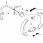 Cable de freno de mano izquierdo para BMW Serie 5 E60, E61 (OEM 34406770603). Original BMW.