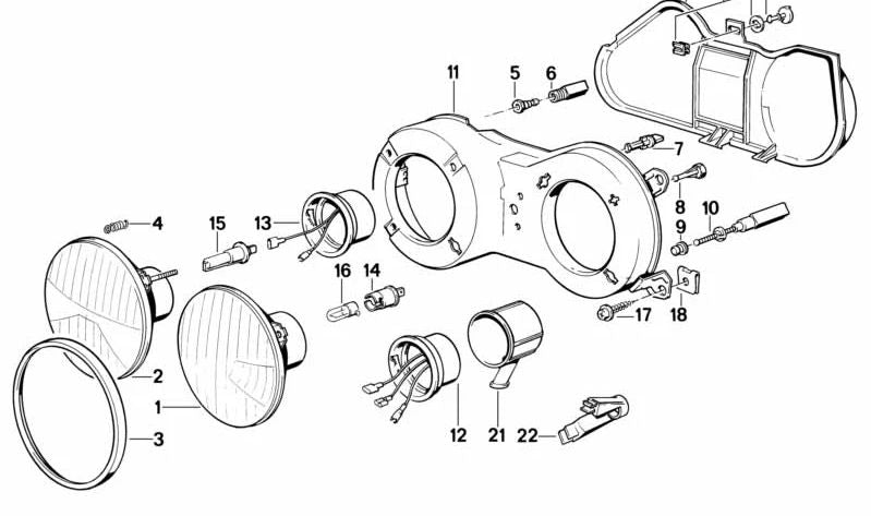 Tapón de protección OEM 61131372314 para BMW E30, E28, E24, E23. Original BMW.