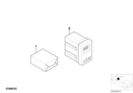 Kit de actualización del ordenador de a bordo para BMW Serie 3 E36 (OEM 62130009042). Original BMW