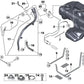 Molded pipe for BMW X5 E53 (OEM 16117174639). Genuine BMW.