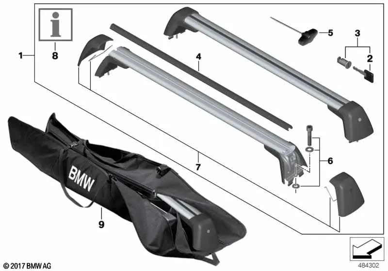 Juego de Tornillos de Fijación para BMW Serie 6 G32, G32N (OEM 82792456498). Original BMW