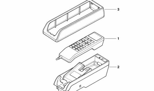 Exect-Box-Cover für die BMW 3 E36-Serie (OEM 51168173731). Original BMW