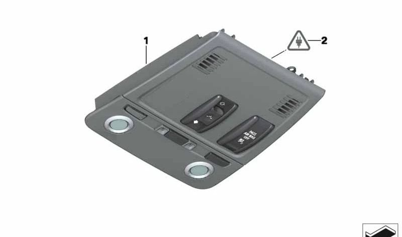 Centro de Control del Techo para BMW Serie 3 E92, E92N (OEM 61319225522). Original BMW