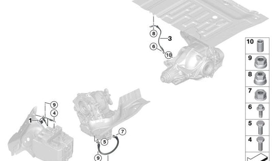 Insertos de rosca helicoidales OEM 33306786621 para BMW F40, F44, F45, F46, G30, G31, G32, G11, G12, G14, G15, G16, F48, F39, G05, G06, G07. Original BMW.