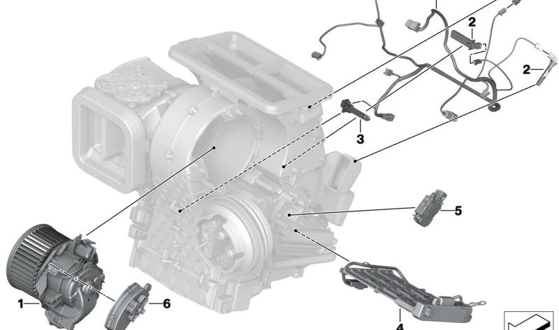 Calentador Eléctrico para MINI F65, F66, U25 y BMW serie 1 F70, serie 2 U06, X1 U11, X2 U10 (OEM 64115A069A7). Original BMW