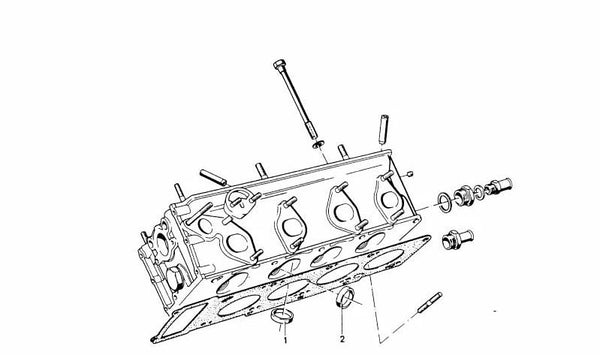 Asiento de válvula de admisión para BMW Serie 3 E21, E30, Serie 5 E12, E28, Serie 6 E24, Serie 7 E23 (OEM 11121254253). Original BMW