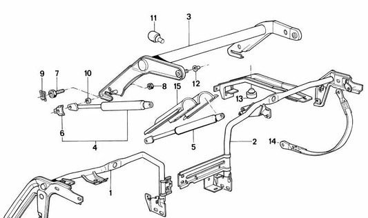 Amortiguador para BMW Serie 7 E32 (OEM 51451948135). Original BMW