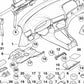 Amortiguador Compartimento Abatible para BMW Serie 3 E46 (OEM 51458223199). Original BMW