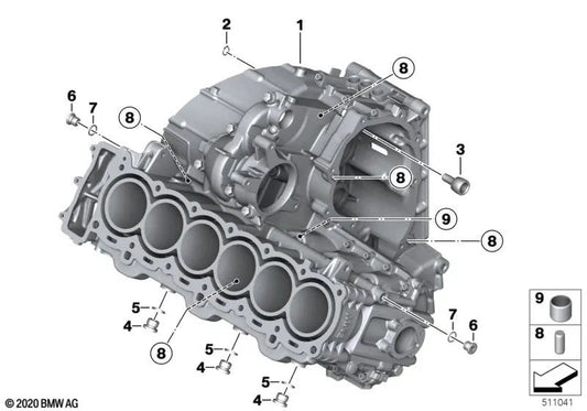 Anillo de seguridad para BMW Serie 3 E30, Serie 5 E12, E28, Serie 6 E24, Serie 7 E23, E65, E66 (OEM 07119934060). Original BMW