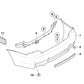 Hintere Mittelführung für BMW E92, E92N (OEM 51127128247). Original BMW.