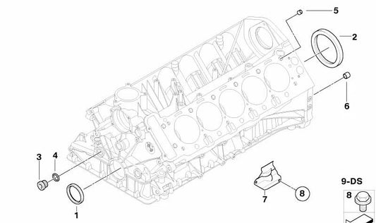 Placa protectora contra el calor para BMW E60, E61N, E63, E64 (OEM 11417835889). Original BMW