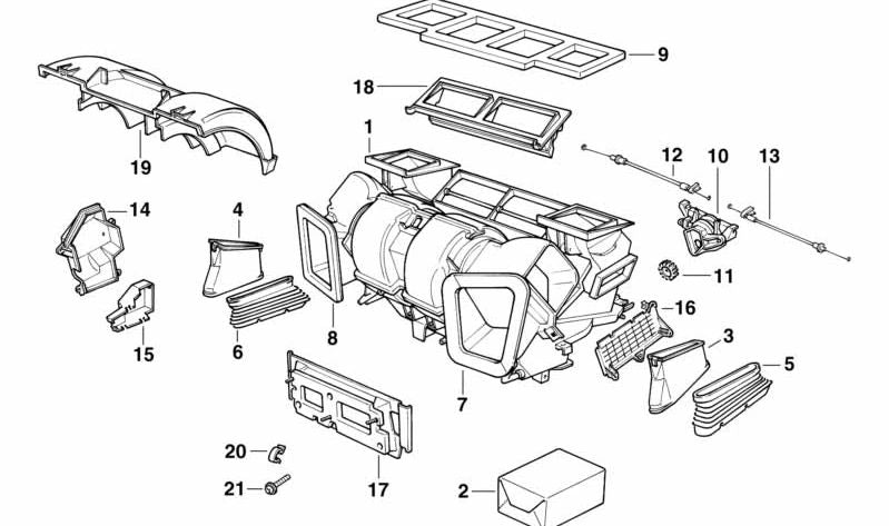 Transmission Throttle Position for BMW E38 (OEM 64118391393). Original BMW.