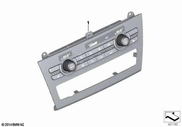 Unidad de control de climatización High para BMW X3 F25, X4 F26 (OEM 64116825512). Original BMW.