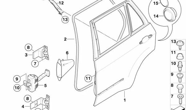 Refuerzo derecho del paragolpes OEM 41007286318 para BMW E70 (X5). Original BMW.