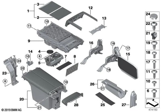 Juego de embellecedores Fineline/Metal para BMW Serie 7 G12, G12N (OEM 51168067765). Original BMW