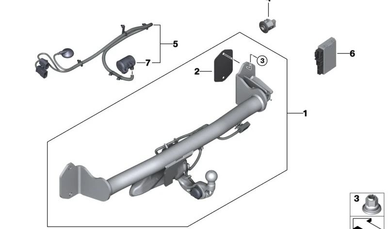 Toma de corriente OEM 51129878922 para BMW G20, G21, G22, G23, G26. Original BMW