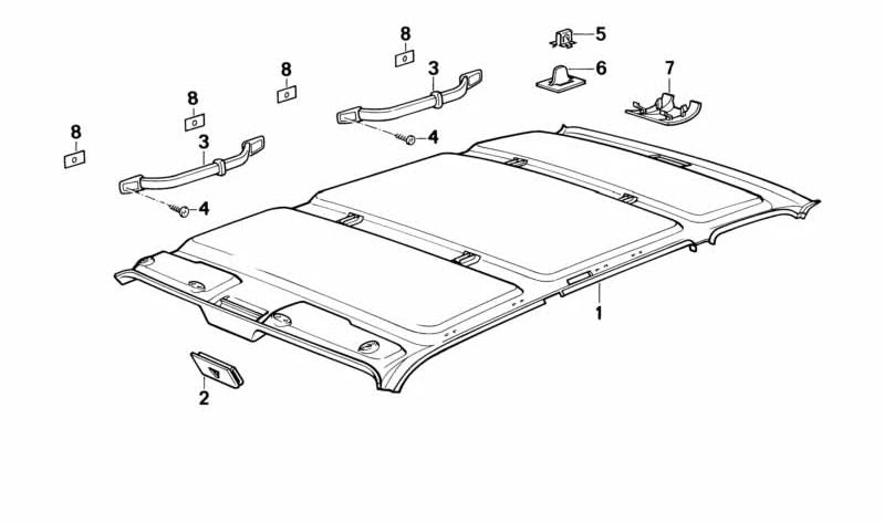 Embellecedor OEM 51441979820 para BMW E30. Original BMW.