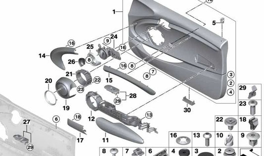 Gasket for BMW 8er F92, G15 and X3 F25, X4 F26. Genuine BMW (OEM: 51417274654)