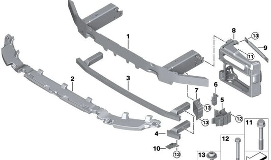 Stoßdämpfer vorne für BMW X3 G01, G01N, X4 G02N (OEM 51118081095). Original BMW