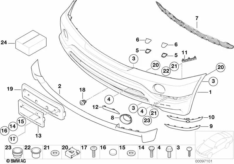 Parrilla Frontal Para Bmw E53. Original Recambios