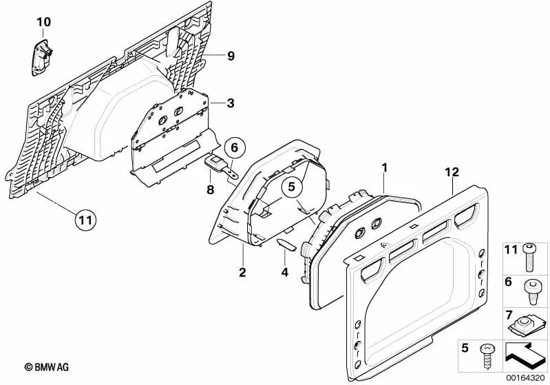 Trennschloss para BMW Serie 3 E93, E93N (OEM 72116977782). Original BMW