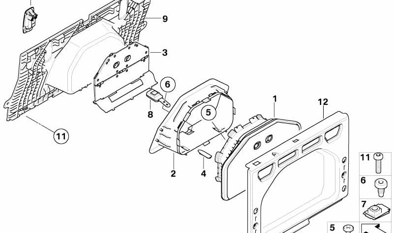 Bolsa portaesquís OEM 52206973024 para BMW E93. Original BMW.