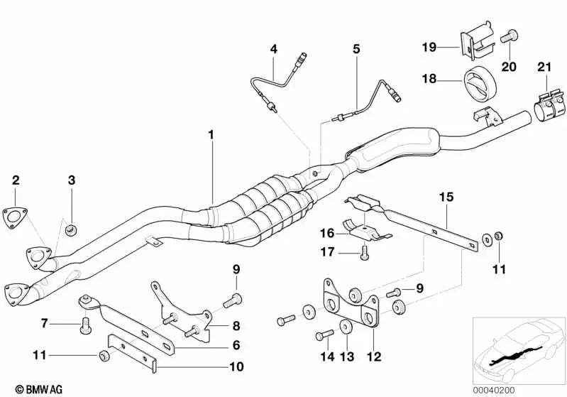 Anillo de goma para BMW E21, E30, E36, E12, E28, E24, E23 (OEM 18211105635). Original BMW