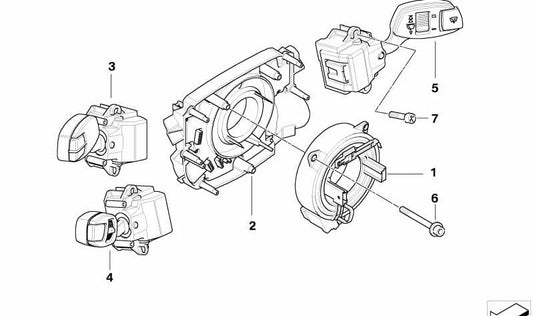 Controlador de velocidad de crucero ACC OEM 61316924105 para BMW {E60, E61, E63, E64}. Original BMW.