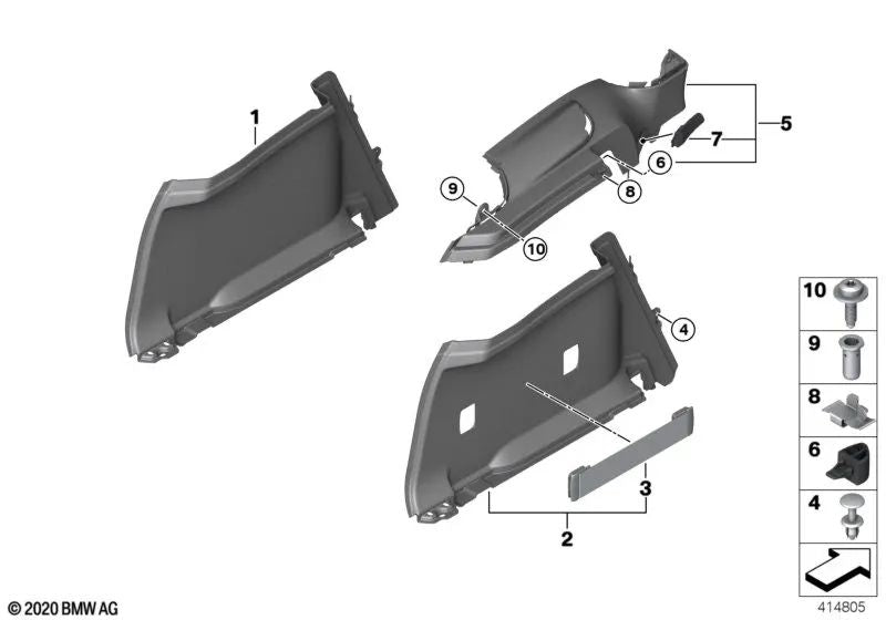 Correa tensora para BMW i I01, I01N (OEM 51477400491). Original BMW