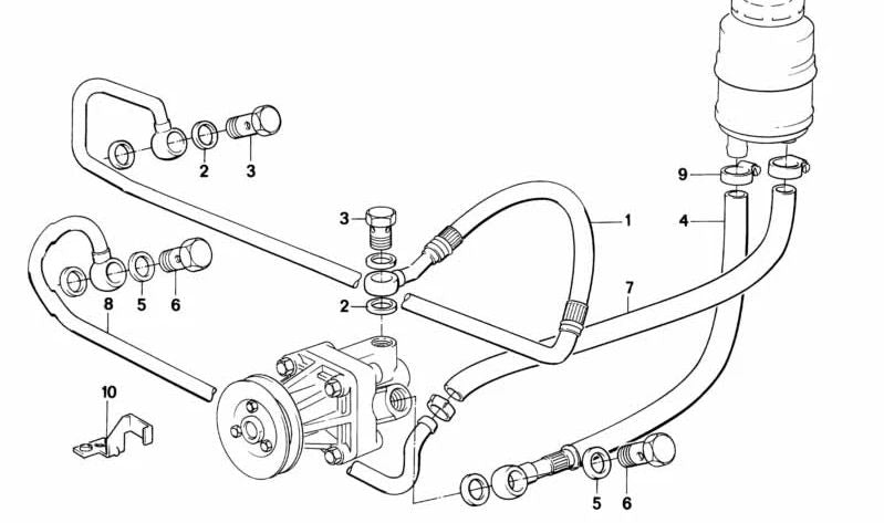 Conducto de admisión para BMW Serie 3 E30 (OEM 32411135936). Original BMW.