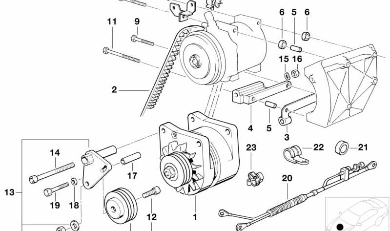 Distancial para BMW E32, E31 (OEM 12311729465). Original BMW.