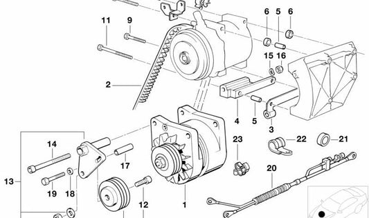 Abstand für BMW E32, E31 (OEM 12311729465). Original BMW.