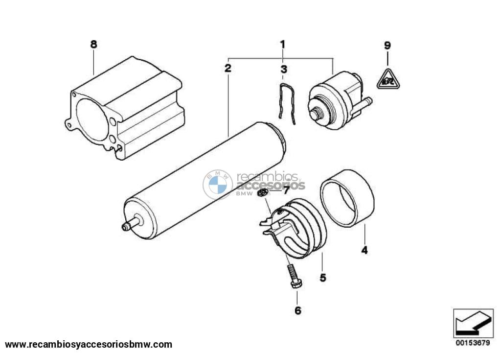 Filtro Combustible Con Calentador Para Bmw E87 E46 E60 E61 E63 E64 E65 E66 E83 Mini R57 R55 Clubman