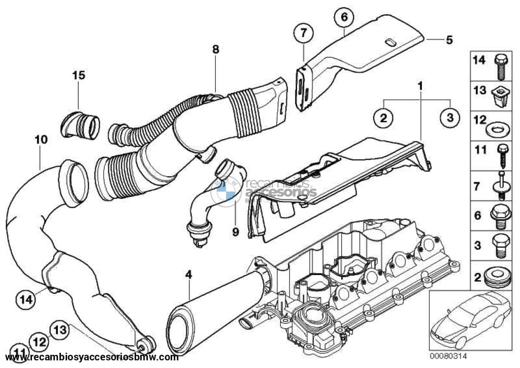 Filtro De Aire Para Bmw E87 E46 E90 E91 E39 E60 E61 E83 . Original Bmw. Recambios