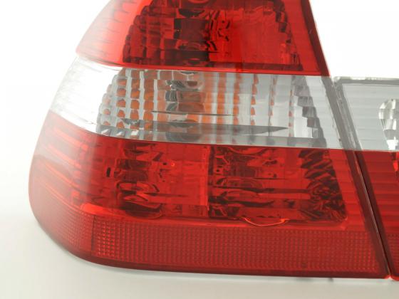 BMW 3 Series Sedan E46 98-01 taillights white/red