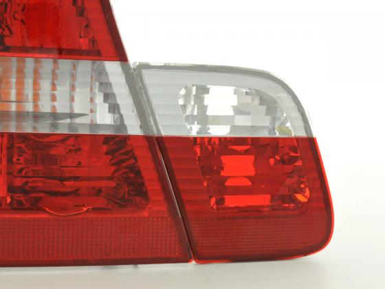 BMW 3 Series Sedan E46 98-01 taillights white/red