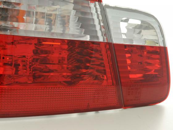 BMW 3 Series Sedan E46 98-01 taillights white/red