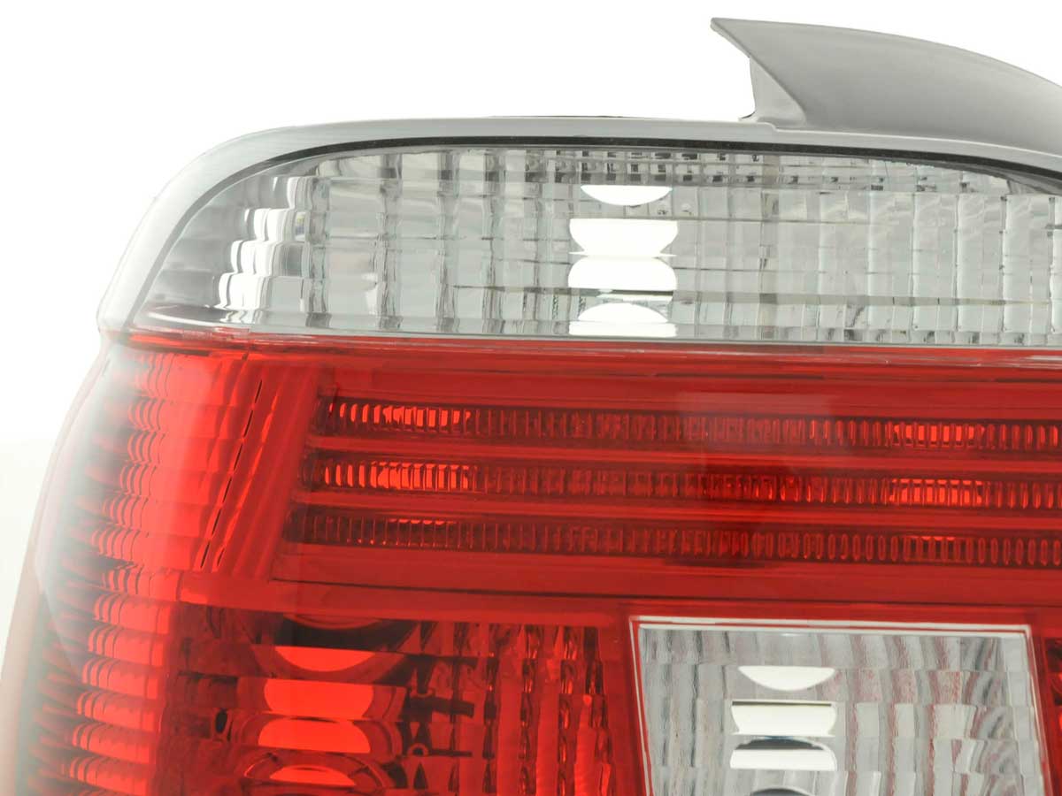 BMW 5 Series Sedan E39 95-00 taillights red/white