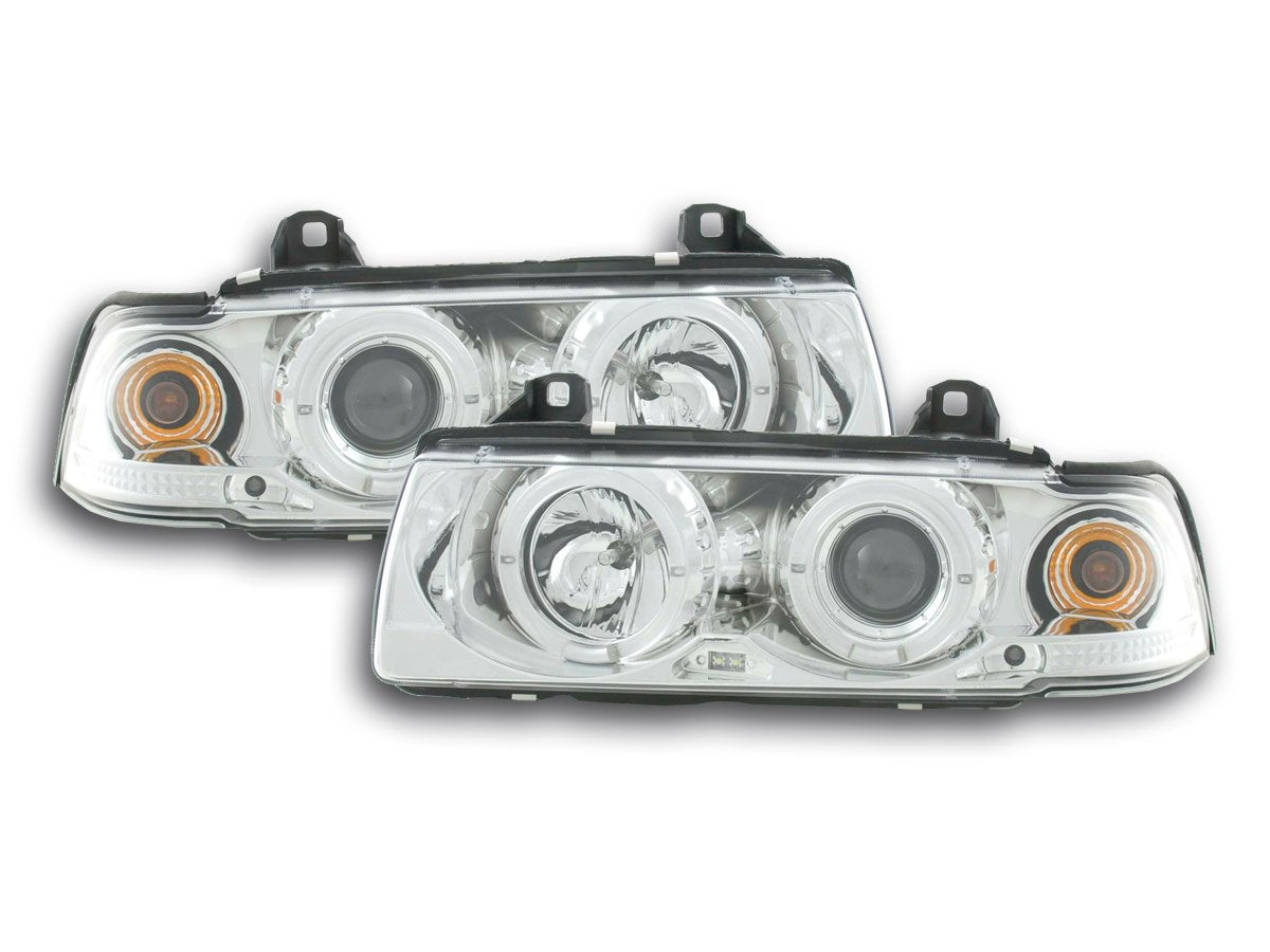 Juego De Faros Bmw 3-Series Limo Tipo E36 92-98 Cromo Lights > Headlights