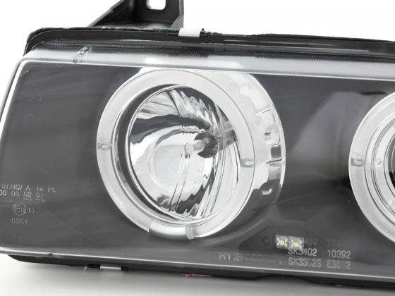 Faros delanteros delanteros BMW Serie 3 Coupé E36 92-98 negro