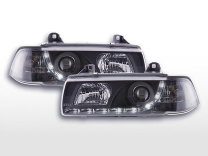 Faro De Luz Diurna Luces Conducción Led Bmw Serie 3 E36 Coupe 92-99 Negro Lights > Headlights