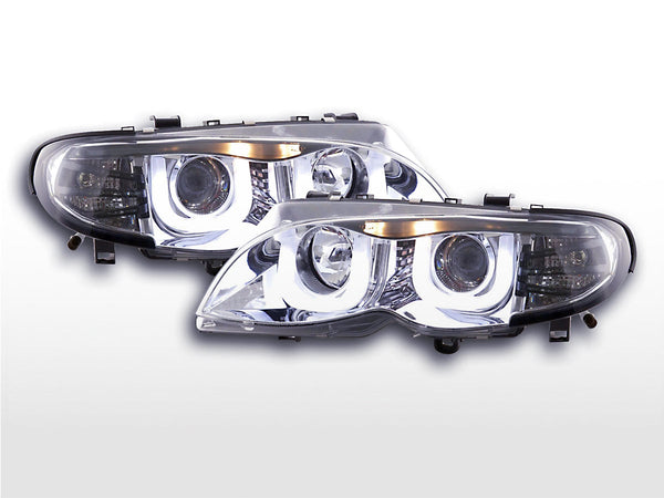 Faros Delanteros Angel Eyes Bmw 3Er E46 Limo / Touring 02-05 Cromado Lights > Headlights