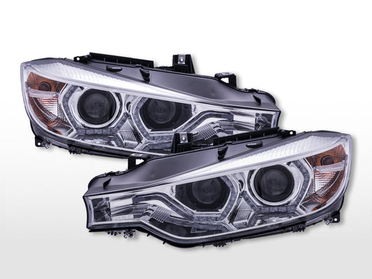 Faros Diurnos Con Luces Diurnas Led Bmw 3Er F30 / F31 A Partir De 2012 Cromados Lights > Headlights