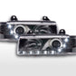 Faros De Luz Diurna Luces Conducción Led Bmw Serie 3 E36 Limo / Touring Cromado Para Volante A La