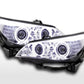 Faros Xenon Ojos De Angel Ccfl Bmw 5Er E60 / E61 03-04 Cromo Lights > Headlights