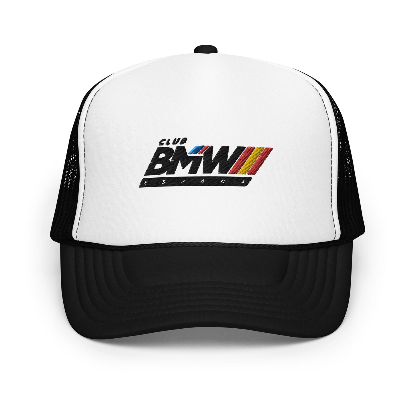 Gorra Trucker Con Frontal De Espuma Club Bmw España Black / White