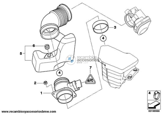 Fuelle Con Resonador Para Bmw E46 Serie 3 . Original Recambios