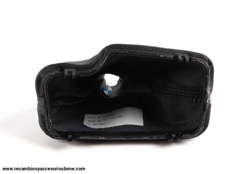 Funda Cubierta Tapa Palanca Selectora Pomo Automático Cuero Artificial Negro E46. Original Bmw