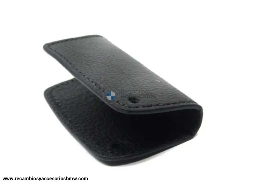 Funda Llave Bmw En Cuero Negro. Original De Accesorios